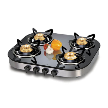 Customized 4 Burner Gas Stove Tempered Glass Panels