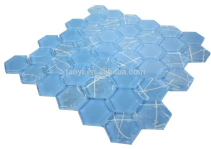 pearl paint mosaic glass tiles