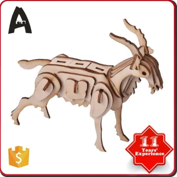 Best Selling factory supply wooden puzzle animal