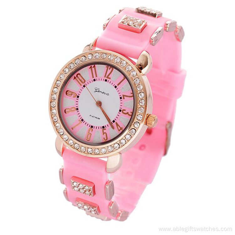 Silicone multiple color strap Non-toxic watch