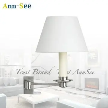 Ann-See modern White swing arm wall sconce ASW1641