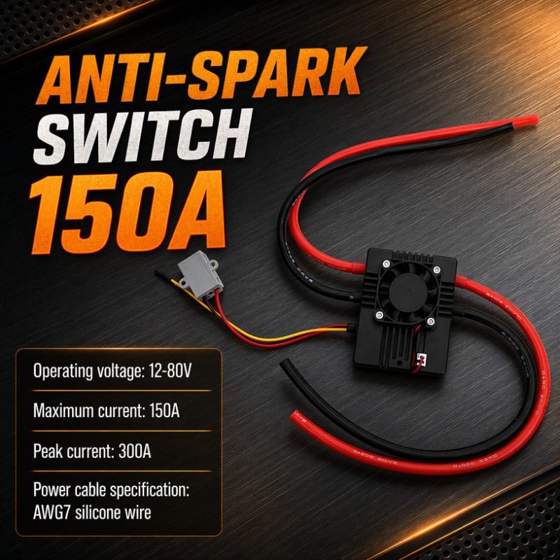 Anti-spark Switch 150A Anti Spark Module with Aluminum Base for Robot/Car/Boat