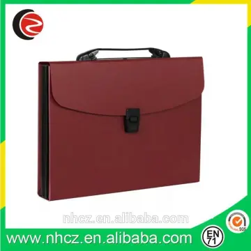 Red A4 Waterproof Office Document Expanding Bag