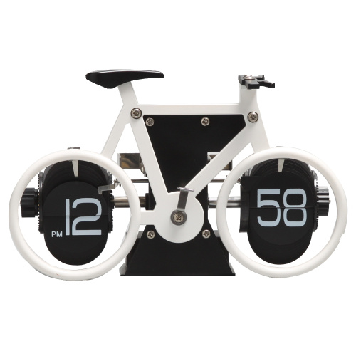 Interessante Flip Clock a forma di bicicletta