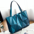Luminous folding geometric tote bag for women