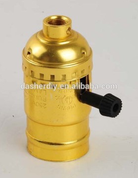 High quality E26 lampholder with smooth skirt & switch from China factory
