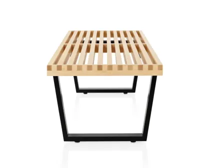 Nelson Style Natural Wood Garden Outdoor Bench