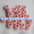5-10MM Big Hole Large Acrylic Plastic Round Charm Ball Beads