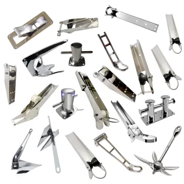 Marine Boat Anchor Series: Danforth, Grapnel, Delta, Plough, Bruce Claw Stainless Steel Mirror Polished Boat Accessories
