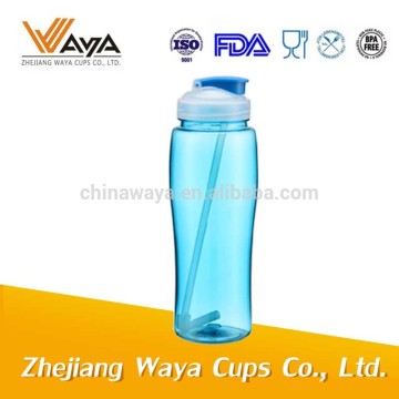 750ML Promotional custom tritan plastic water bottle with straw