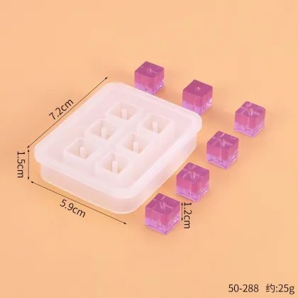 2023 New DIY Handmade Resin Mold - Square Pendant Sphere Ice Lattice Silicone Mold