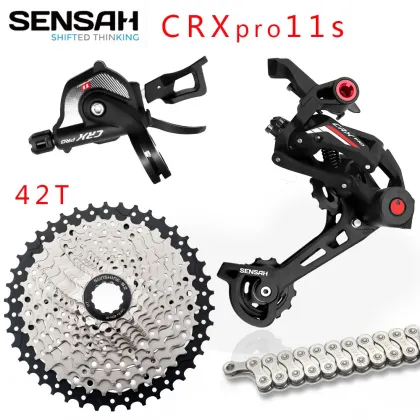 CRX Pro 11-Speed Bicycle Derailleur and Chain Groupset Accessories