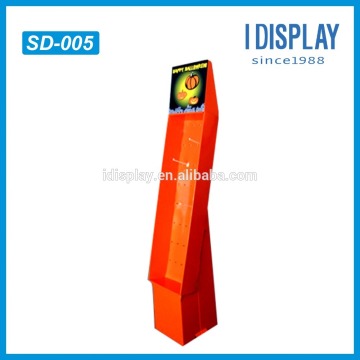 pumpkin food display popcorn stand cardboard floor display stand