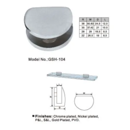 Luxury Glass Shelf Supports