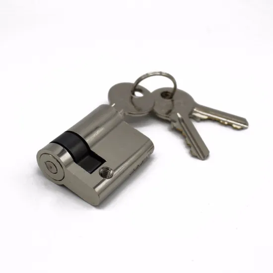 40mm brass lock cylinder half euro profile cylinder with adjustable cam