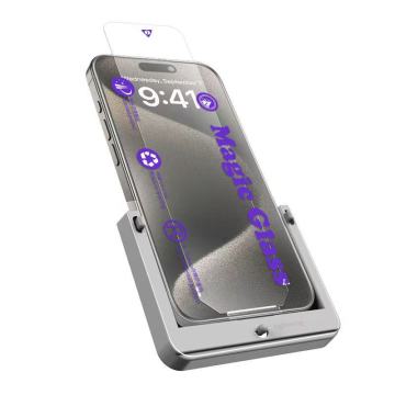 9H HD الهاتف المحمول حامي شاشة الزجاج المحبب واقي تثبيت مجموعة لجهاز iPhone 13 14 15 Pro Max 16 XR Privacy Glass Protector