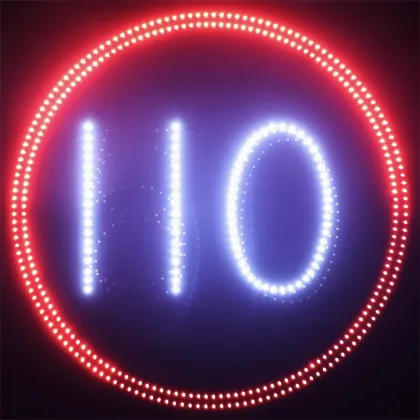 Dynamic LED Display: Outdoor Road Radar Speed Limit Board