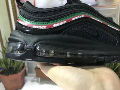 Undefeated x Air Max 97 in black shoes for men on sale