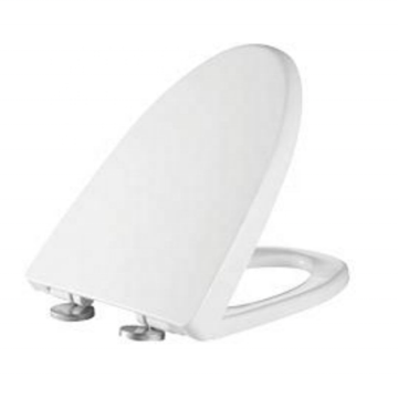 Round Shape White Soft Portable Toilet Seat - Slow Down Bathroom Toilet Seat made of Plastic PP