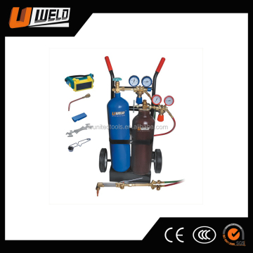 Portable Welding Cutting Tool Kit Set with Cylinder Cart - UW-1518