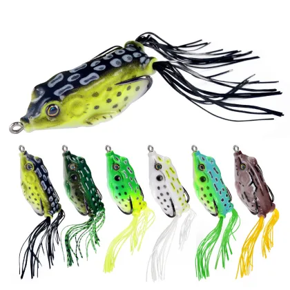 High-Quality 55MM 11G Topwater Soft Plastic Bass Fishing Lure - Frog Bait