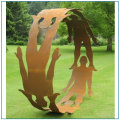 Desain Baru Outdoor Corten Steel patung