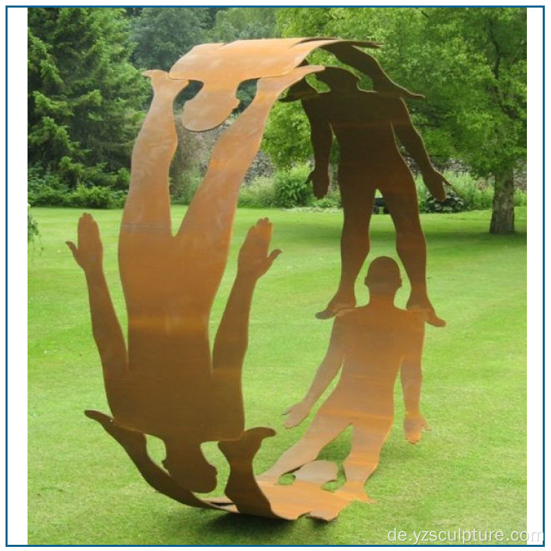 New Design Outdoor Corten Stahl Skulptur