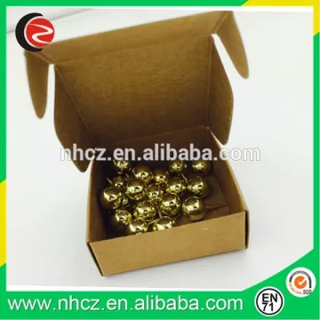 Gold Round Pin in Mini Craft Paper Box