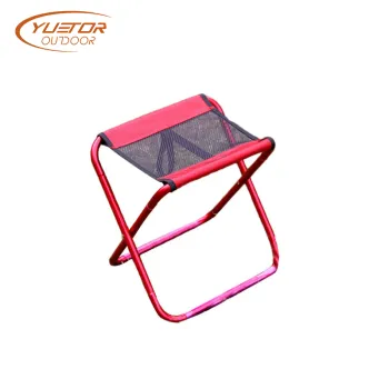 Portable Folding Camp Fishing Stool With Mesh Seat