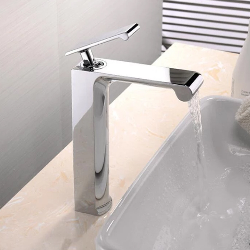 Single Hole Handle Bathroom Vanity faucet Brushed Nickel