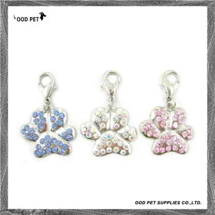 Pet Jewelry Rhinestone Paws Pengpendant (SPP8105)