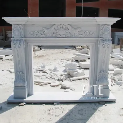 Factory Direct Sale Indoor irish stone marble fireplace