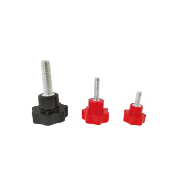 Seven Star Handle Knob - Metric Thread Iron Galvanized Stainless Steel Screw with Bakelite Customer Color Star Shape Knob" 

However, for a more SEO-friendly and concise title, you might consider:

"Iron Galvanized Stainless Steel Seven Star Knob with Met