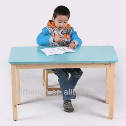 Wooden children study table and chair