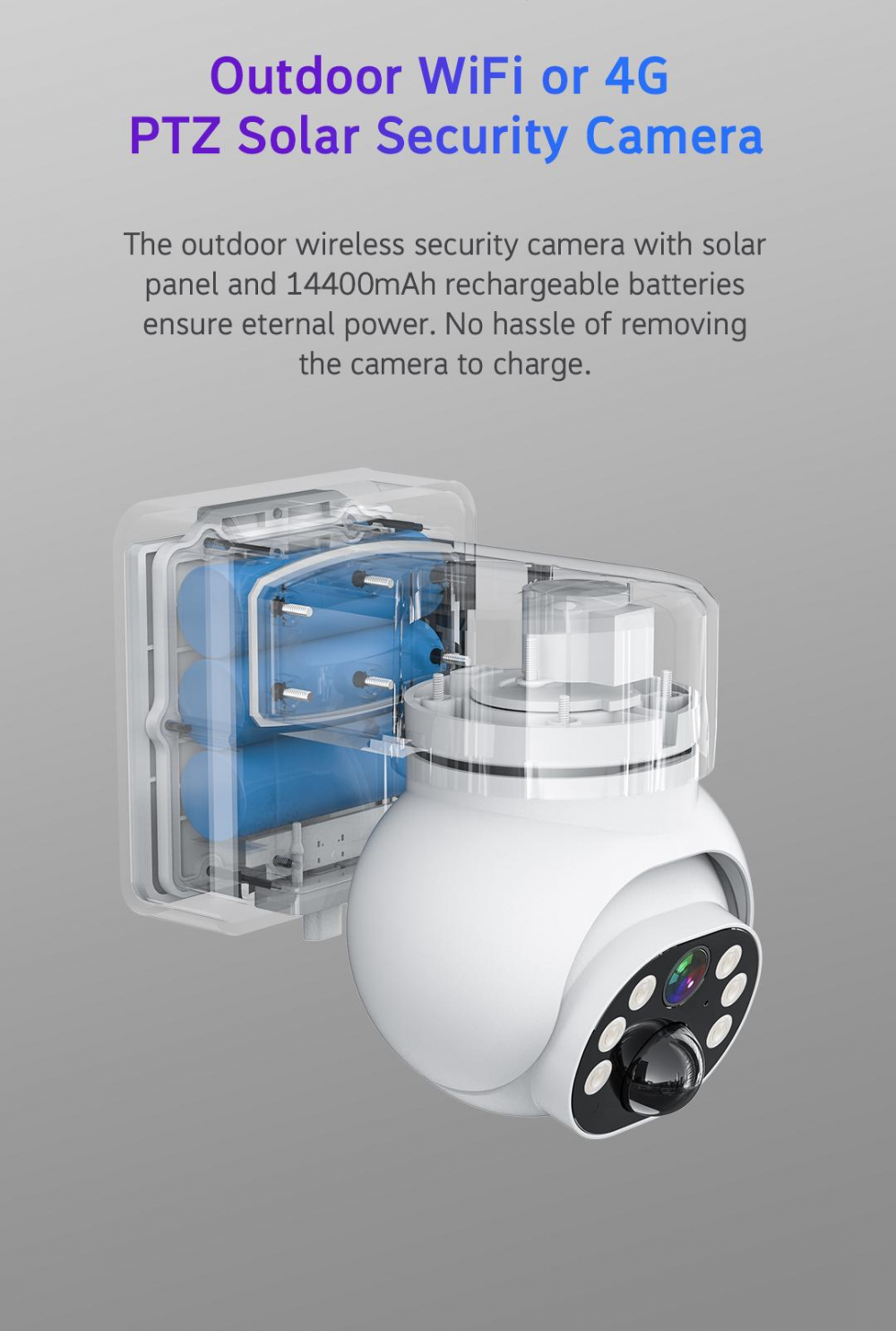 ubox LTE 4G CCTV Camera Solar Camera