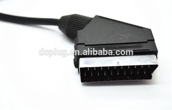 Newest SCART cable 20 pin to mini 9 pin male 1.3m 6.0mm to factory direct selling