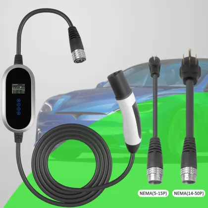 J1772 Electric Vehicle Portable Level 2 EV Charger - Tesla Mobile EV Charging Station