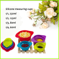 Praktis Colorful Lipat Novelty Silicone Gelas Ukur