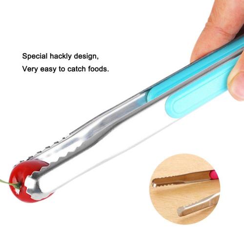 Stainless Steel Food Ice Baking BBQ Tongs