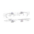 Ford P 24224 N এর জন্য সামনের ব্রেক প্যাড