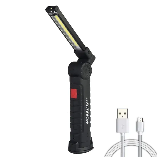 Goldmore USB Rechargeable 360 Rotate Inspection Work Light with 5 Modes & Magnetic Base