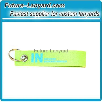 Promotion colorful and fashion felt keychain