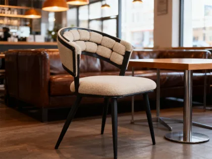 Modern Handwoven Upholstered Chair for Elegant Seating