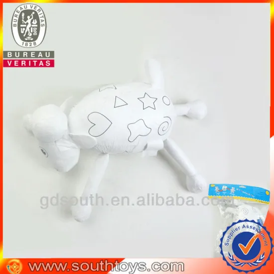 new arrvials washable painting plush sheep toy