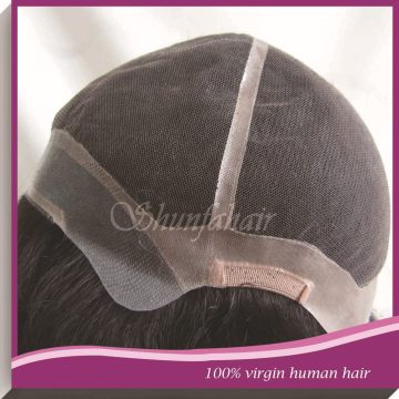 Top quality human hair women's toupees , Full cap human hair toupees , long hair women's full cap toupees