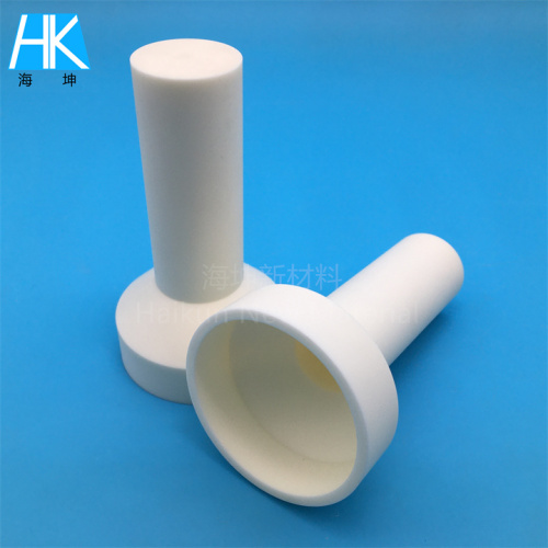 High Purity 99 Alumina Ceramic Crucible Tube with one end closed