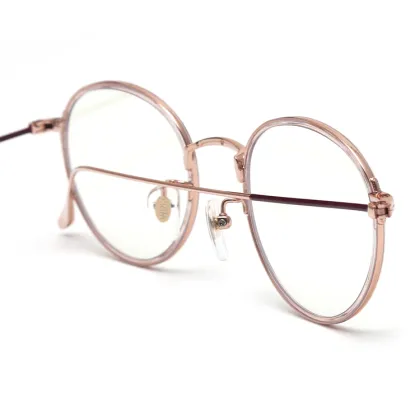 Unisex Retro Round Glasses Frames: Lightweight Titanium Alloy Myopia Eyeglasses