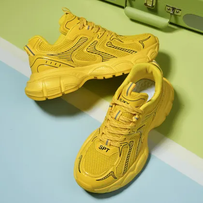 New Height-Enhancing Breathable Retro Thick-Soled Casual Sports Shoes