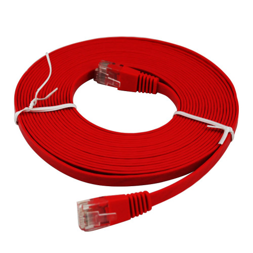 Cat5e Cat6 Flat Ethernet Cable With Snagless RJ45