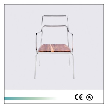 Goolee Elegant Modern Metal Wooden Wholesale Dining Chair